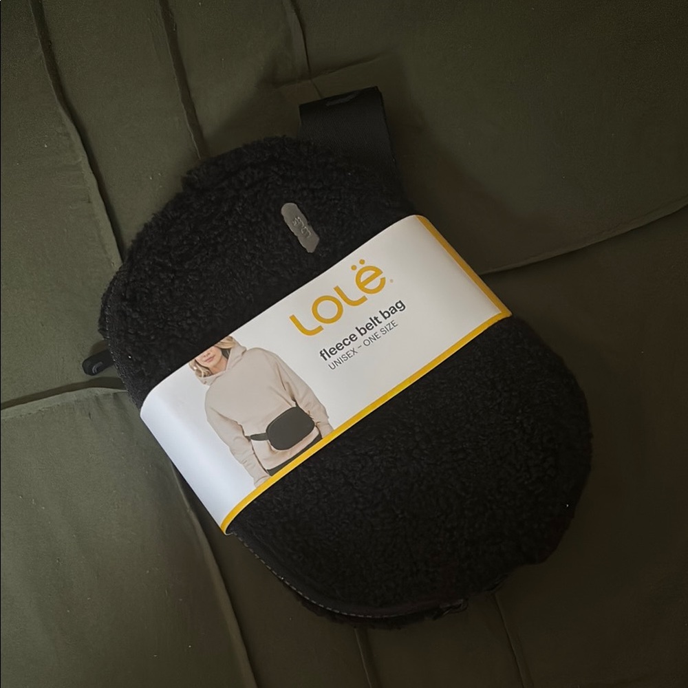 Lole Black Fleece Crossbody Bag